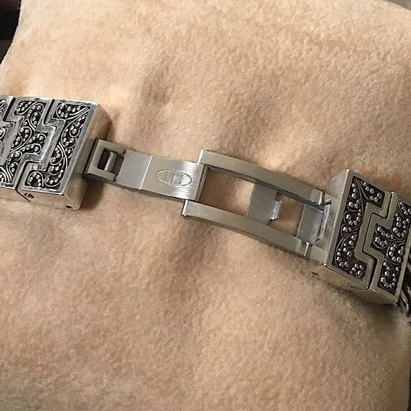LOIS HILL Watch Sterling Silver Band Square Face - Picture 5 of 15
